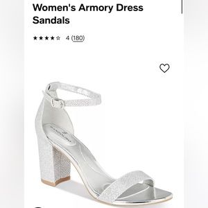 NWT Bandolino Silver Holiday Heels